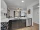 Kitchen area with marble countertops and stainless steel appliances at 7950 W Flamingo Rd # 1042, Las Vegas, NV 89147