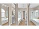 The luxurious bathroom features a tub, shower, and double sink vanity with lots of counterspace at 8139 Skytop Ledge Ave, Las Vegas, NV 89178