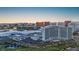 Aerial view of community, featuring Westgate Hotel, golf course, and city views at 882 Tam O Shanter, Las Vegas, NV 89109