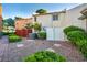 Private backyard with white fence and patio at 882 Tam O Shanter, Las Vegas, NV 89109