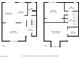 This shows both floor plans of the home highlighting the room layout and dimensions of the first and second floors at 882 Tam O Shanter, Las Vegas, NV 89109