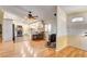 Open-concept floorplan with entry, living, and kitchen areas at 12992 State Hwy 160, Las Vegas, NV 89161