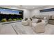 Luxurious main bedroom with golf course view through sliding glass doors at 1429 Iron Hills Ln, Las Vegas, NV 89134