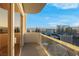 Enjoy breathtaking city views from this condo's spacious balcony, featuring modern glass railings at 145 E Harmon Ave # 3705, Las Vegas, NV 89109