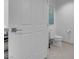 This cozy bathroom features neutral tile flooring and a standard toilet with decor at 145 E Harmon Ave # 3705, Las Vegas, NV 89109