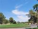 Lush green golf course with trees and clear blue skies at 145 Forest Crossing Ct, Las Vegas, NV 89148