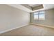 Neutral bedroom featuring large window with scenic mountain views at 150 Las Vegas Blvd # 1716, Las Vegas, NV 89101