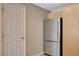 Bright kitchen with stainless steel refrigerator and light wood cabinetry at 150 Las Vegas Blvd # 1716, Las Vegas, NV 89101