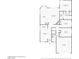 Detailed floor plan showcasing the layout of the home, including the kitchen, bedrooms, and living areas at 2528 Huber Heights Dr, Las Vegas, NV 89128