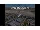Aerial view of 2722 Marchetti Pl in Henderson, NV, set amongst modern houses and desert scenery at 2722 Marchetti Pl, Henderson, NV 89044