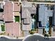 An aerial shot shows the property's layout with a pool, spa, and well-manicured landscaping at 2722 Marchetti Pl, Henderson, NV 89044
