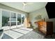 Bright bedroom with sliding glass doors leading to an outdoor spa at 2722 Marchetti Pl, Henderson, NV 89044