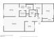 Detailed floor plan showcases the layout of the bedrooms, living room, and kitchen at 2851 S Valley View Blvd # 1071, Las Vegas, NV 89102