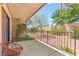 Private outdoor patio area perfect for relaxing and enjoying the surrounding greenery at 2851 S Valley View Blvd # 1071, Las Vegas, NV 89102