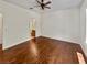 A bright bedroom with hardwood floors at 3053 Monroe Park Rd, Henderson, NV 89052