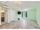 This bedroom features modern tile floor and a mini-split AC unit at 3557 Wayne Cir, Las Vegas, NV 89121