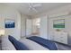 Serene bedroom with soft colors, a comfortable bed, and artistic decor at 3640 Shanagolden St, Las Vegas, NV 89129
