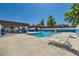Inviting community pool featuring lounge chairs for relaxing and enjoying sunny days at 4683 Monterey Cir # 4, Las Vegas, NV 89169