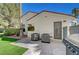 Outdoor patio area with a grill and space for outdoor seating perfect for entertaining or relaxing at 5224 Painted Lakes Way, Las Vegas, NV 89149