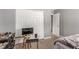 Cozy bedroom with large closet and TV at 5301 River Glen Dr # 205, Las Vegas, NV 89103