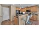 Efficient kitchen equipped with a breakfast bar and modern appliances at 582 Brompton St, Las Vegas, NV 89178