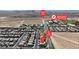 Aerial view of neighborhood location, with street and nearby high school marked for convenience at 6370 Ava Ridge Ave, Las Vegas, NV 89141