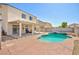 Backyard pool with a hot tub and covered patio, great for entertaining guests at 700 Red Bark Ln, Henderson, NV 89011