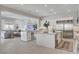 Spacious kitchen with stainless steel appliances and a large center island at 734 Glowing Horizon St, Henderson, NV 89052
