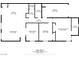 Layout of the home featuring a spacious living area, kitchen, and bedrooms. Includes dimensions for each room at 7472 Brody Meadows St, North Las Vegas, NV 89084