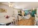 Open floor plan featuring dining room, living room and breakfast bar at 7950 W Flamingo Rd # 1024, Las Vegas, NV 89147