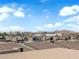 Breathtaking city and mountain views from this rooftop deck at 8072 Haywood Estate, Las Vegas, NV 89113