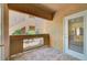 Enclosed patio with tile floor, railing, and door leading to the outside at 900 Heavenly Hills Ct # 114, Las Vegas, NV 89145
