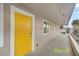 Exterior view of building with brightly colored door and well maintained landscaping at , Las Vegas, NV 89101