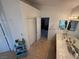 Bright bathroom with tile floors and dual sink vanity at , Las Vegas, NV 89145