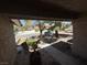 Landscaped front yard with trees and stone, as viewed from the front porch at , Las Vegas, NV 89145