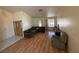 Spacious living room with hardwood floors and neutral paint at , Las Vegas, NV 89145