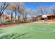 Community basketball court surrounded by trees, offering a great place for recreation at 10198 Timber Willow Ave, Las Vegas, NV 89135