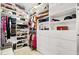 Customized walk-in closet with shelving, drawers, and ample storage space at 10904 Ellis Pointe Ave, Las Vegas, NV 89166