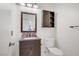 Well-lit bathroom with vanity, modern fixtures, and ample storage for a clean and functional design at 117 Lotus Blossom Ct, Las Vegas, NV 89145