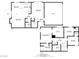 Detailed floor plan showcasing the layout of both floors including bedrooms, bathrooms, and living spaces at 117 Lotus Blossom Ct, Las Vegas, NV 89145