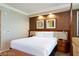 Comfortable bedroom features plush bedding, modern lighting, and elegant decor at 135 E Harmon Ave # 2116, Las Vegas, NV 89109