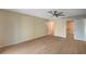 Open main bedroom with walk-in closet and ceiling fan at 1905 Plaza Del Padre, Las Vegas, NV 89102
