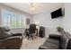 Home office equipped with a ceiling fan, and comfortable seating at 2042 Maple Springs St, Henderson, NV 89002