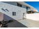 An outdoor patio area provides space for relaxation and entertainment at the rear of the house at 225 Pecos Way, Las Vegas, NV 89121