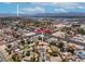 An aerial view showcasing the property's location near Galleria Mall and other amenities at 2821 Moon Cir, Las Vegas, NV 89120