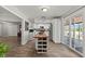 Modern kitchen with white cabinetry, butcher block island, and stainless steel appliances at 2821 Moon Cir, Las Vegas, NV 89120