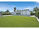 Eye-catching single-story home with unique architectural details, artificial turf, and a lush landscape at 324 Park Way East, Las Vegas, NV 89106