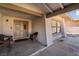 Front Entrance showing covered area and double doors at 327 Fuente Dr, Henderson, NV 89014