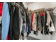Fully stocked walk-in closet with clothing racks and shelving for optimal storage at 327 Fuente Dr, Henderson, NV 89014