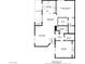 Detailed floor plan showcasing the layout of the kitchen, bedrooms, living room, and balcony at 5112 Harvest Time St # 201, Las Vegas, NV 89130